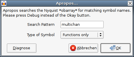 Apropos Plugin Window